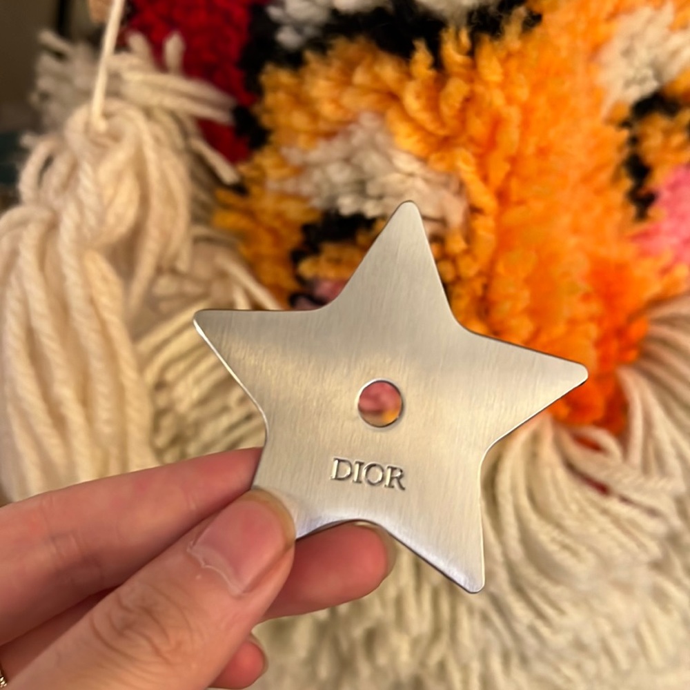 Dior silver star decoration